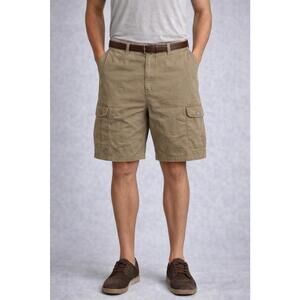 Wrangler Men’s Cargo Shorts Size 46 Khaki Relaxed Fit Cotton Y2K